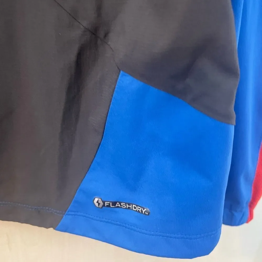 The North Face flight series blue black red jacket, size small‎